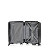 Tosca Vault Collection Clamp style Polypropylene Premium 54cm carry-on luggage TCA219C-Black