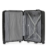 Tosca Vault Collection Clamp style Premium polypropylene luggage set 77/67/54cm trolleys TCA219-Black