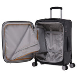 Eminent Softside - 55cm Carry On -Luxury Trolley Luggage S1880C Black