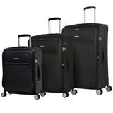 Eminent Softside - 55cm Carry On -Luxury Trolley Luggage S1880C Black