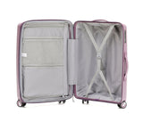 Gino Borelli Kai iwi Collection 66cm hard side checked polypropylene trolley GB2402B Purple