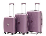 Gino Borelli Kai iwi Collection 66cm hard side checked polypropylene trolley GB2402B Purple