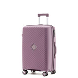 Gino Borelli Kai iwi Collection 66cm hard side checked polypropylene trolley GB2402B Purple