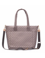 Tosca Metro Collection fashion quilted large travel tote MET980-Magnet