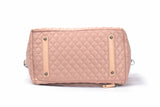 Tosca Metro Collection fashion quilted large travel tote MET980-Mauve