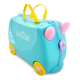 TRUNKI Kids ride-on hard side carry on suitcase TO287-GB01 Una Unicorn