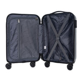 Travel-Lite Rome Collection 57cm-H hard side Carry on trolley case TL-57 Silver