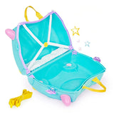 TRUNKI Kids ride-on hard side carry on suitcase TO287-GB01 Una Unicorn