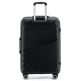 New Zealand Luggage Co Hauraki Collection 2-Pce set 66cm/55cm Polypropylene trolley cases NZ004-2 Piece set Black