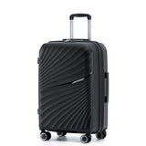 New Zealand Luggage Co Hauraki Collection 66cm Polypropylene Trolley case NZ004B Black
