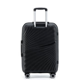 New Zealand Luggage Co Hauraki Collection 66cm Polypropylene Trolley case NZ004B Black
