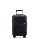 New Zealand Luggage Co Hauraki Collection 55cm Carry-on polypropylene  trolley case NZ004C-Black