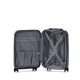 New Zealand Luggage Co Hauraki Collection 55cm Carry-on polypropylene  trolley case NZ004C-Black
