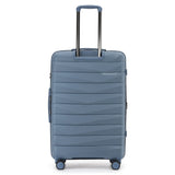 The New Zealand Luggage Co Pilot Collection Polypropylene Checked 76cm Trolley Case NZ005A-Slate
