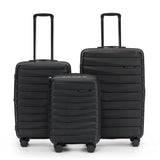 The New Zealand Luggage Co Pilot Collection 55cm Polypropylene carry-on trolley case NZ005C Black
