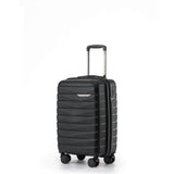 The New Zealand Luggage Co Pilot Collection 55cm Polypropylene carry-on trolley case NZ005C Black