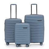 The New Zealand Luggage Co Pilot Collection Polypropylene Full-set 76/66/55cm Trolley Cases NZ005-Full set Slate