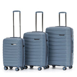 The New Zealand Luggage Co Pilot Collection Polypropylene Full-set 76/66/55cm Trolley Cases NZ005-Full set Slate