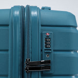 New Zealand Luggage Pilot Collection 2-Pce Polypropylene Luggage set 66cm/55cm NZ005-(Marina Blue)