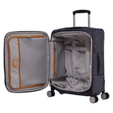 Eminent Softside - 55cm Carry On - Navy Luxury Small Trolley Luggage S1880C-Navy