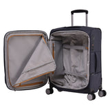 Eminent Softside - 55cm Carry On - Navy Luxury Small Trolley Luggage S1880C-Navy