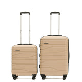 New Zealand Luggage Co Franz Josef 2-Piece Luggage set-suitcase sizes 67cm / 55cm SS604 Camel