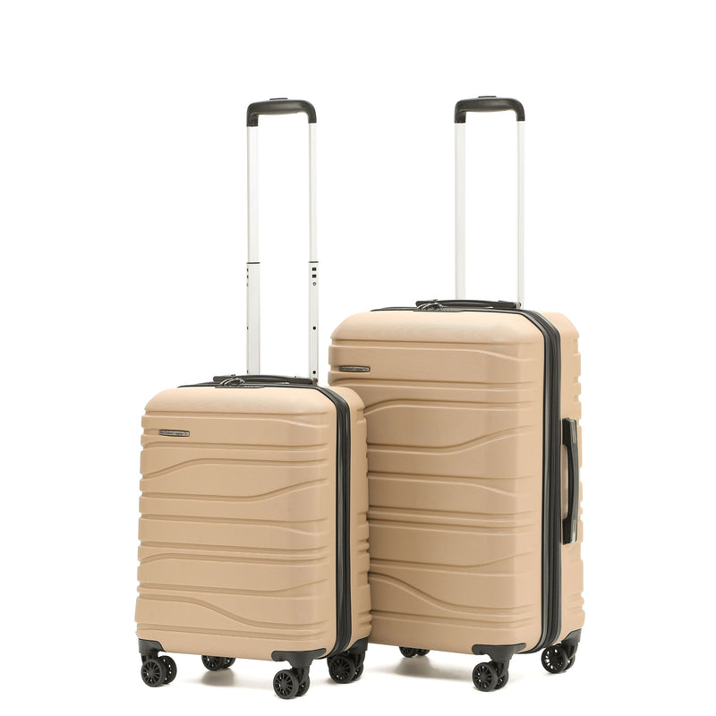 New Zealand Luggage Co Franz Josef 2-Piece Luggage set-suitcase sizes 67cm / 55cm SS604 Camel