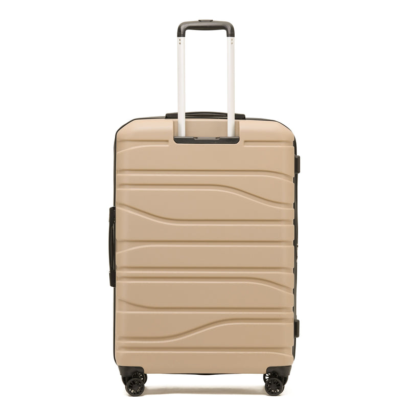 New Zealand Luggage Co - Checked  77cm -Franz Josef Collection hard side trolley suitcase SS604A Camel