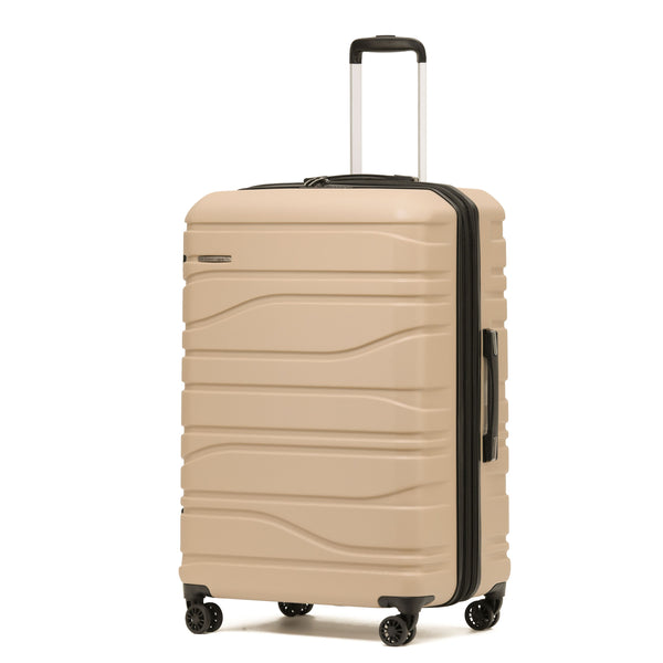 New Zealand Luggage Co - Checked  77cm -Franz Josef Collection hard side trolley suitcase SS604A Camel
