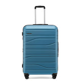 New Zealand Luggage Co - Checked 77cm Franz Josef Collection Trolley Luggage SS604A Lake Blue