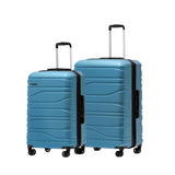 New Zealand Luggage Franz Josef Collection hard side ABS Trolley luggage set 77cm/67cm SS604-Lake Blue