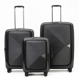 Tosca 55cm Space-X Collection Polypropylene Top-Lid opening Carry-on luxury trolley case TCA100C Black