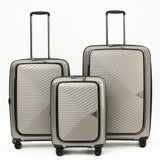 Tosca 55cm Space-X Collection Polypropylene Top-Lid opening Carry-on Laptop-trolley case TCA100C Champagne