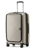 Tosca 66cm Space-X Collection Polypropylene Top-Lid opening Checked luxury trolley luggage TCA100B Champagne
