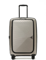 Tosca 66cm-H Space-X Collection Polypropylene Top-Lid opening Checked luxury trolley luggage TCA100B Champagne