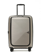 Tosca 66cm Space-X Collection Polypropylene Top-Lid opening Checked luxury trolley luggage TCA100B Champagne