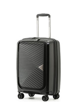 Tosca 55cm Space-X Collection Polypropylene Top-Lid opening Carry-on luxury trolley case TCA100C Black