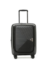 Tosca 55cm Space-X Collection Polypropylene Top-Lid opening Carry-on luxury trolley case TCA100C Black
