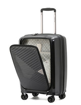 Tosca 55cm Space-X Collection Polypropylene Top-Lid opening Carry-on Laptop-trolley case TCA100C Black