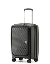Tosca 55cm Space-X Collection Polypropylene Top-Lid opening Carry-on Laptop-trolley case TCA100C Black