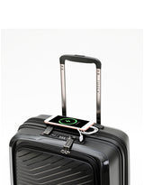Tosca 55cm Space-X Collection Polypropylene Top-Lid opening Carry-on Laptop-trolley case TCA100C Black
