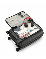 Tosca 55cm Space-X Collection Polypropylene Top-Lid opening Carry-on luxury trolley case TCA100C Black