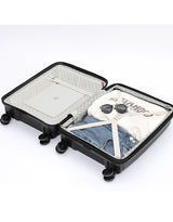 Tosca 55cm Space-X Collection Polypropylene Top-Lid opening Carry-on luxury trolley case TCA100C Black