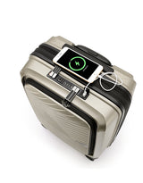 Tosca 55cm Space-X Collection Polypropylene Top-Lid opening Carry-on Laptop-trolley case TCA100C Champagne