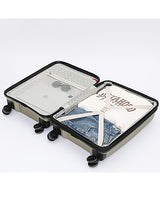 Tosca 55cm Space-X Collection Polypropylene Top-Lid opening Carry-on Laptop-trolley case TCA100C Champagne