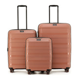 Tosca Comet Collection 67cm Polypropylene hard side 4-wheel trolley case TCA200B-Mocha