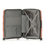 Tosca 81cm Comet Collection hard side polypropylene checked trolley case TCA200XL-Mocha