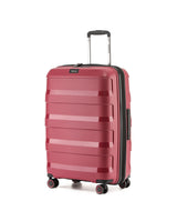Tosca Comet Collection 67cm Polypropylene hard side 4-wheel trolley case TCA200B-Rumba Red