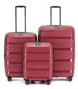Tosca Comet Collection 67cm Polypropylene hard side 4-wheel trolley case TCA200B-Rumba Red