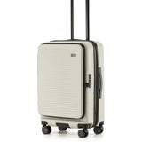 Tosca Zen Collection 65cm-H Polycarbonate Top Lid Zipper opening Trolley case TCA225B-Stone